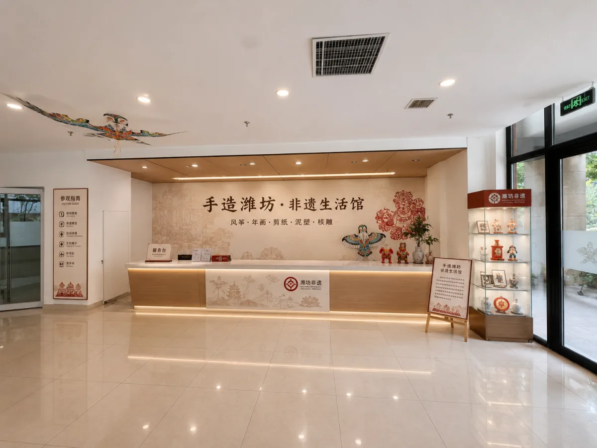 树炎广告展厅接待前台完工实拍案例